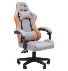 Офисное кресло Chairman CH28 экокожа, серо-оранжевый (7162897)