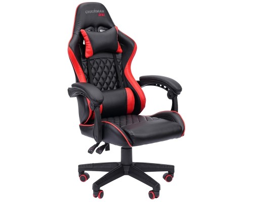 [Офисные кресла] Офисное кресло Chairman CH28 экокожа, черно-красный (7162900)