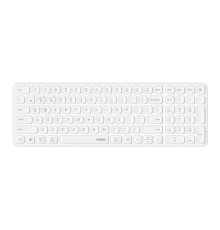 Клавиатура, Rapoo, E9310M, Ультра-тонкая, Беспроводная 2.4ГГц, Bluetooth3.0, белый