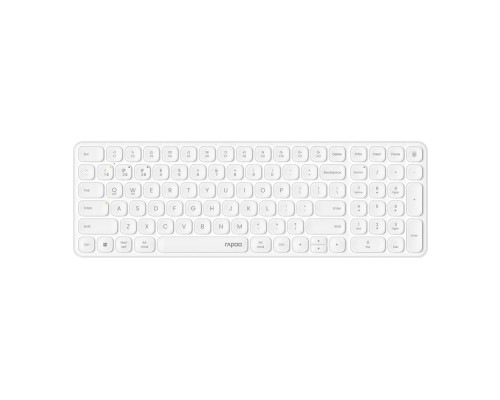[Клавиатура] Клавиатура, Rapoo, E9310M, Ультра-тонкая, Беспроводная 2.4ГГц, Bluetooth3.0, белый
