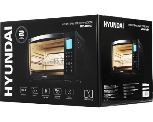 Мини-печь Hyundai MIO-HY097 35л. 1600Вт черный