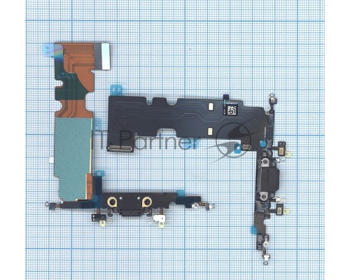 Шлейф разъема питания для iPhone 8 Plus черный