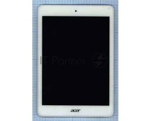 Модуль (матрица + тачскрин) для Acer Iconia A1-830 белый с рамкой