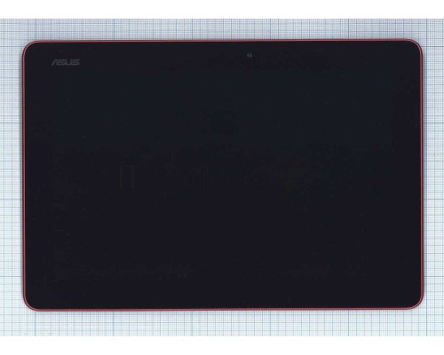 Модуль (матрица + тачскрин) для Asus MeMO Pad 10 (ME103K) черный с красной рамкой