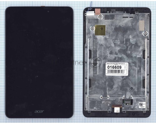 Модуль (матрица + тачскрин) для Acer Iconia Tab A1-841 A1-840 черный с рамкой