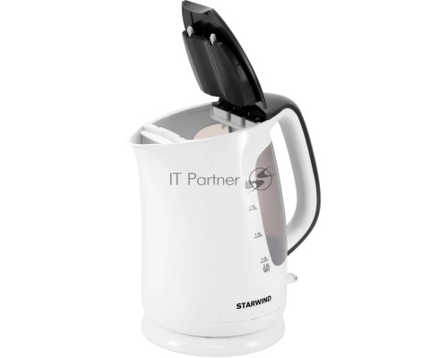 Чайник электрический Starwind SKG3025 2.5л. 2200Вт белый/серый (корпус: пластик)