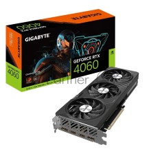Видеокарта Gigabyte GV-N4060GAMING-8GD NVIDIA GeForce RTX 4060 8Gb 128bit GDDR6 2550/17000 HDMIx2 DPx2 HDCP Ret