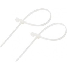 Rexant (07-0104) Стяжка нейлоновая под винт 100x3,6мм, белая (100 шт/уп) 