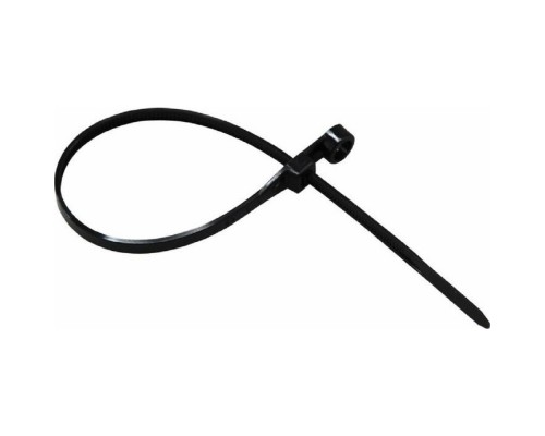 [Стяжки, крепежные материалы, маркеры] Rexant (07-0105) Стяжка нейлоновая под винт 100x3,6мм, черная (100 шт/уп)