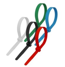 Rexant (07-0158-25) Стяжка кабельная нейлоновая 150x2,5мм, набор 5 цветов (25 шт/уп)