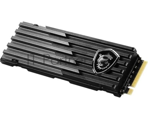 Твердотельный накопитель M.2 2280 2TB MSI SPATIUM M480 Pro PLAY Client SSD PCIe Gen4x4 with NVMe, 7400/7000, IOPS 1000/1000K, MTBF 1.6M, 3D NAND, 2GB, 1400TBW, 0,38DWPD, Heatsink, RTL