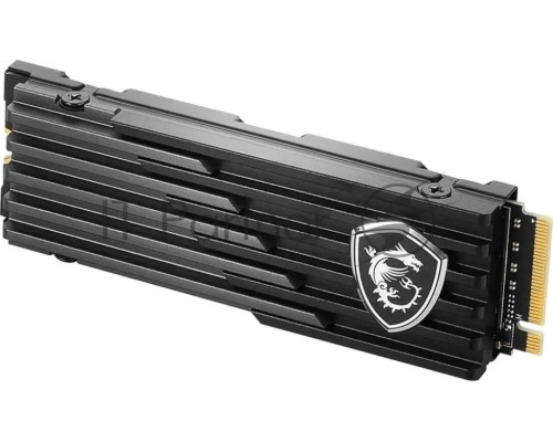 Твердотельный накопитель M.2 2280 2TB MSI SPATIUM M480 Pro PLAY Client SSD PCIe Gen4x4 with NVMe, 7400/7000, IOPS 1000/1000K, MTBF 1.6M, 3D NAND, 2GB, 1400TBW, 0,38DWPD, Heatsink, RTL