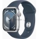Смарт-часы Apple Watch SE 2023 A2723 44мм OLED корп.серебристый Sport Band рем.синий разм.брасл.:160-210мм (MREE3LL/A)