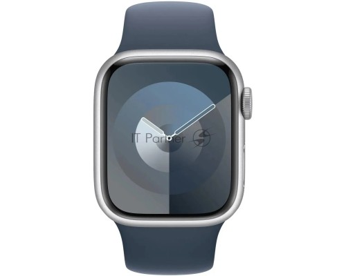 Смарт-часы Apple Watch SE 2023 A2723 44мм OLED корп.серебристый Sport Band рем.синий разм.брасл.:160-210мм (MREE3LL/A)