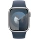 Смарт-часы Apple Watch SE 2023 A2723 44мм OLED корп.серебристый Sport Band рем.синий разм.брасл.:160-210мм (MREE3LL/A)