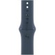 Смарт-часы Apple Watch SE 2023 A2723 44мм OLED корп.серебристый Sport Band рем.синий разм.брасл.:160-210мм (MREE3LL/A)