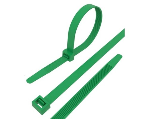 [Стяжки, крепежные материалы, маркеры] Rexant (07-0203-25) Стяжка кабельная нейлоновая 200x3,6мм, зеленая (25 шт/уп)