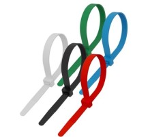 Rexant (07-0208-25) Стяжка кабельная нейлоновая 200x3,6мм, набор 5 цветов (25 шт/уп)