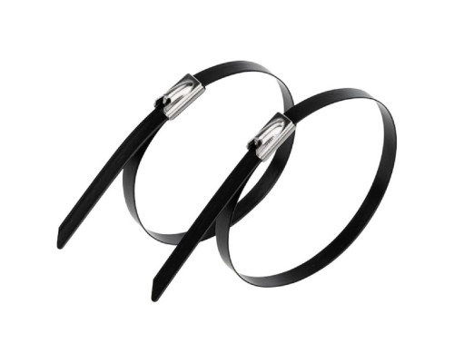 [Стяжки, крепежные материалы, маркеры] Rexant (07-0208-5) Стяжка кабельная стальная (304) с полимерным покрытием 200x4,6мм (50 шт/уп)