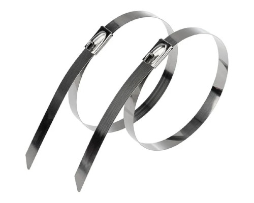 [Стяжки, крепежные материалы, маркеры] Rexant (07-0308-10) Стяжка кабельная стальная (304) 300x4,6мм (10 шт/уп)