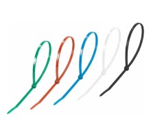 Rexant (07-0308-25) Стяжка кабельная нейлоновая 300x4,8мм, набор 5 цветов (25 шт/уп)