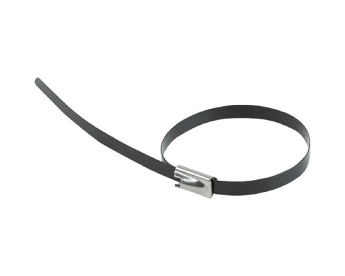 [Стяжки, крепежные материалы, маркеры] Rexant (07-0428-5) Стяжка кабельная стальная (304) с полимерным покрытием 400x4,6мм (50 шт/уп)