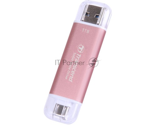 Накопитель SSD Transcend USB-C 1TB TS1TESD310P розовый USB-A