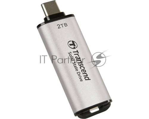 Накопитель SSD Transcend USB-C 2TB TS2TESD300S ESD300 серебристый