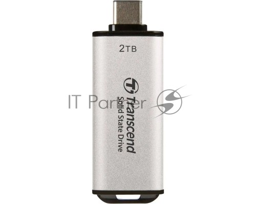 Накопитель SSD Transcend USB-C 2TB TS2TESD300S ESD300 серебристый