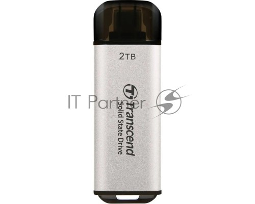 Накопитель SSD Transcend USB-C 2TB TS2TESD300S ESD300 серебристый
