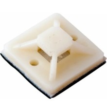 Rexant (07-2025-1) Площадка самоклеящаяся 25х25 мм, белая (10 шт/уп)