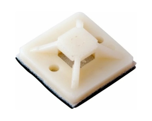 [Стяжки, крепежные материалы, маркеры] Rexant (07-2025-1) Площадка самоклеящаяся 25х25 мм, белая (10 шт/уп)