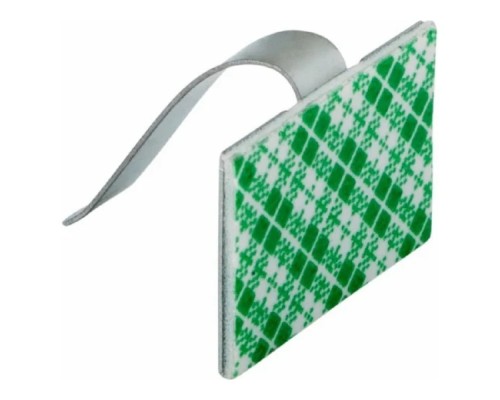 [Стяжки, крепежные материалы, маркеры] Rexant (07-2430) Площадка самоклеящаяся металлическая с клипсой 30х20 мм (100 шт/уп)