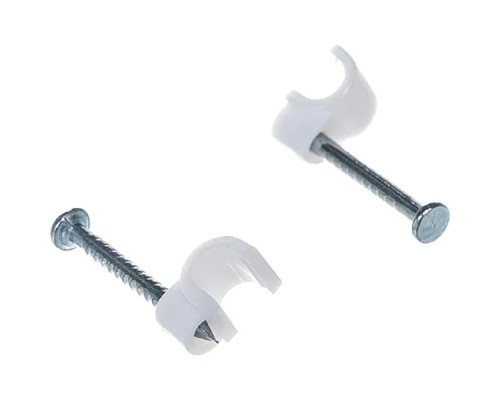 [Стяжки, крепежные материалы, маркеры] Rexant (07-4003) Крепеж кабеля круглый 3мм, белый (50 шт/уп)