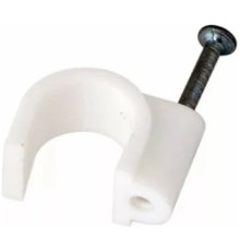 Rexant (07-4014) Крепеж кабеля круглый 14мм, белый (50 шт/уп)