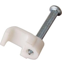 Rexant (07-4212) Крепеж кабеля плоский 12х6 мм, белый (50 шт/уп)