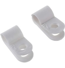 Rexant (07-4405) Скоба под винт 5мм, белая (50 шт/уп)