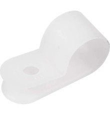 Rexant (07-4406) Скоба под винт 6мм, белая (50 шт/уп)