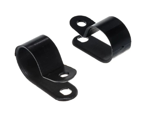 [Стяжки, крепежные материалы, маркеры] Rexant (07-4416-1) Скоба под винт 16мм, черная (50 шт/уп) 