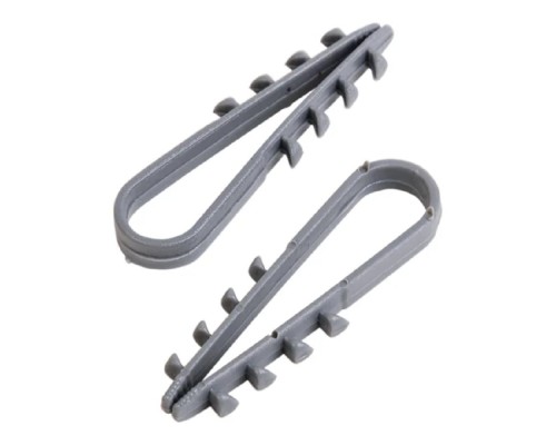 [Стяжки, крепежные материалы, маркеры] PROconnect (07-4501-3) Дюбель-хомут 5-10мм, круглый, серый (100 шт/уп)