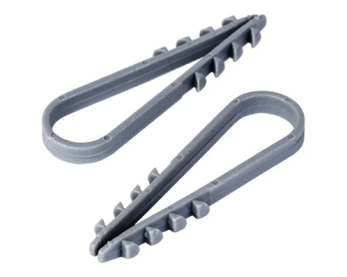 [Стяжки, крепежные материалы, маркеры] PROconnect (07-4502-3) Дюбель-хомут 11-18мм, круглый, серый (100 шт/уп)