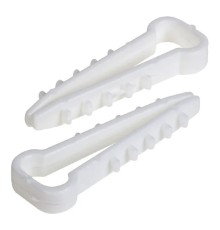 PROconnect (07-4611) Дюбель-хомут 5-10мм, прямоугольный, белый (100 шт/уп)