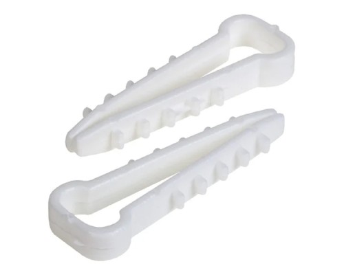 [Стяжки, крепежные материалы, маркеры] PROconnect (07-4611) Дюбель-хомут 5-10мм, прямоугольный, белый (100 шт/уп)