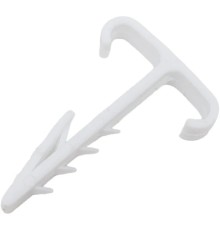 Rexant (07-4615) Дюбель-хомут Т-образный для двух кабелей 2х12мм, белый (100 шт/уп)