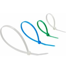 Rexant (07-7201) Набор стяжек нейлоновых 100, 150, 200 мм, цветные, НХ-1, тубус 200 шт.