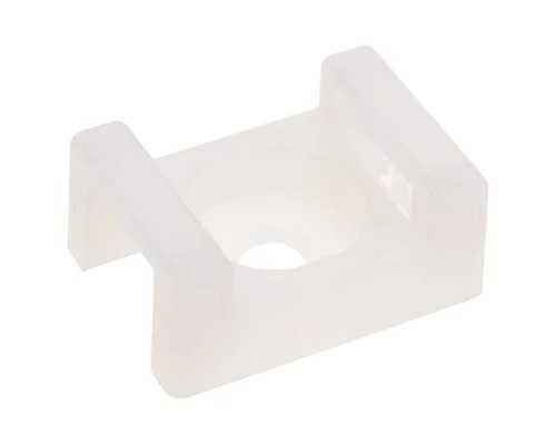 [Стяжки, крепежные материалы, маркеры] Rexant (07-2102-10) Площадка для крепления стяжки 22х16х4 мм, белая (10 шт/уп)