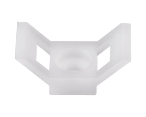 [Стяжки, крепежные материалы, маркеры] Rexant (07-2104) Площадка для крепления стяжки 29х15х5 мм, белая (100 шт/уп)