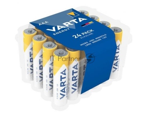 Батарея Varta Energy LR03 BOX24 AAA (24шт) блистер