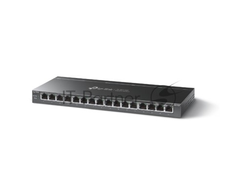 Настольный коммутатор TP-Link TL-SG116P с 16 гигабитными портами PoE+