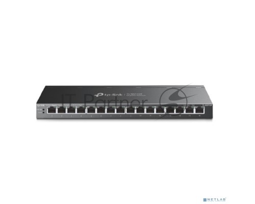 Настольный коммутатор TP-Link TL-SG116P с 16 гигабитными портами PoE+